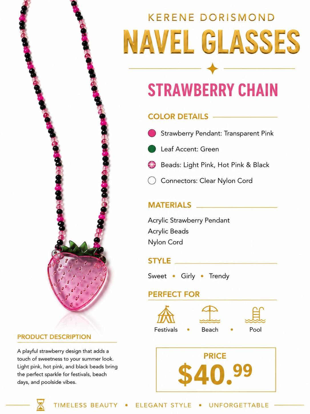 Strawberry Chain (Heart)