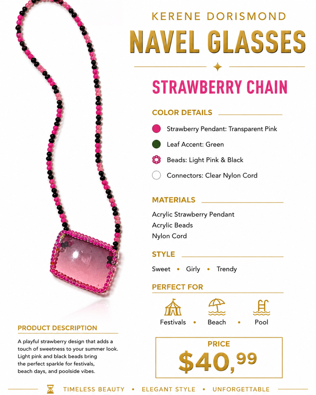 Strawberry Chain (Square)